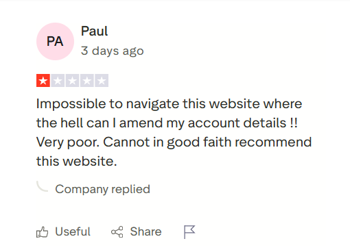 Designs AI was reported to have a website that was hard to navigate