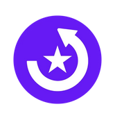 Logotipo mágico de retorno