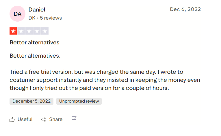 Some sketch users have slammed the tool for sending a bill when the user only tried the free version of the platform. They also mention there are other better alternatives