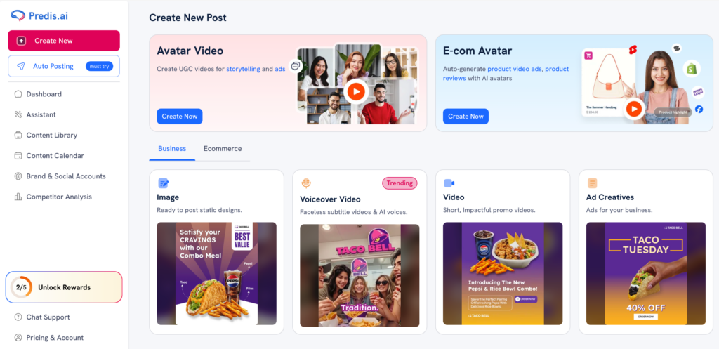 Instagram-da videonu necə çevirmək olar predis.ai