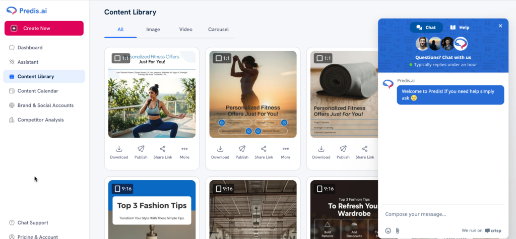 Predis.ai AI Agent - Otu n'ime ngwa AI kachasị mma iji wuo ndị nnọchi anya smart