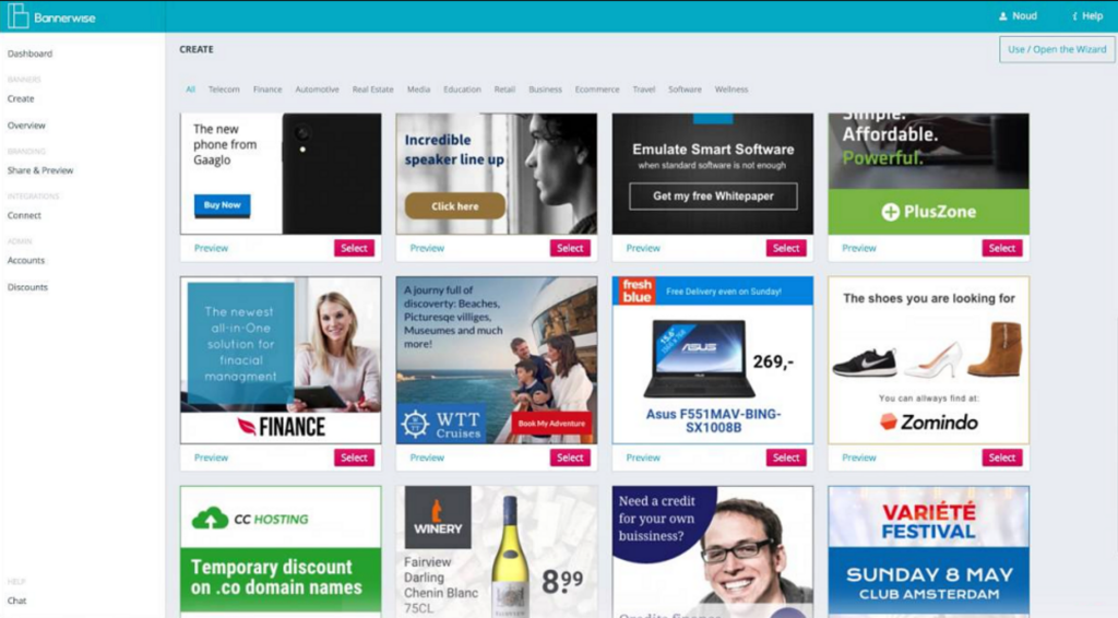 Bannerwise: unha das mellores alternativas a Creatopy para a automatización de contidos e deseño