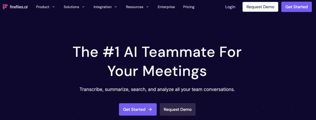 Fireflies.ai-logotyp och instrumentpanel