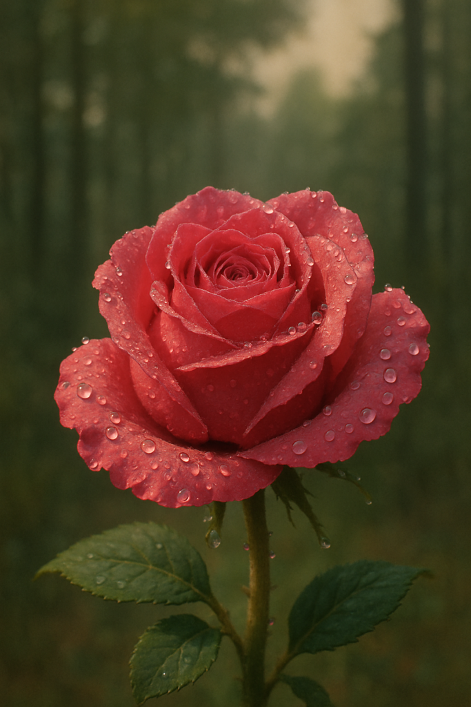 Seeing how well ChatGPT image generation technology can create closeup shots with this image of a rose