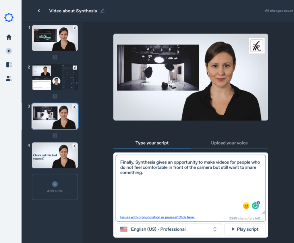 Livideo tsa 'Mino tse Hlahisitsoeng ke Synthesia AI