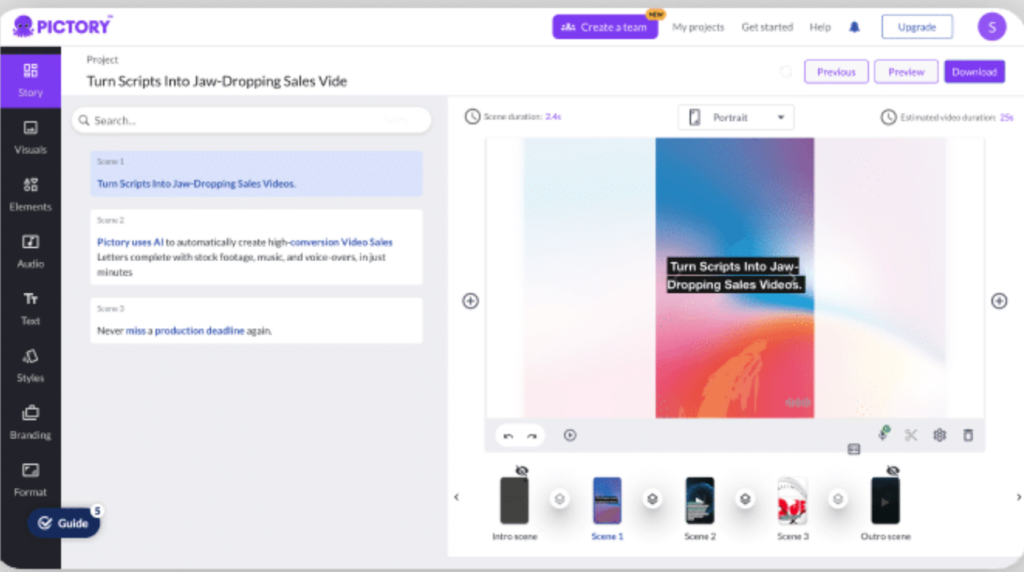 Pictory Lifitio tsa 'Mino tse Hlahisoang ke AI