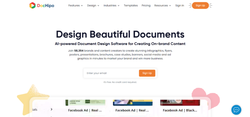 dochipo homepage screenshot