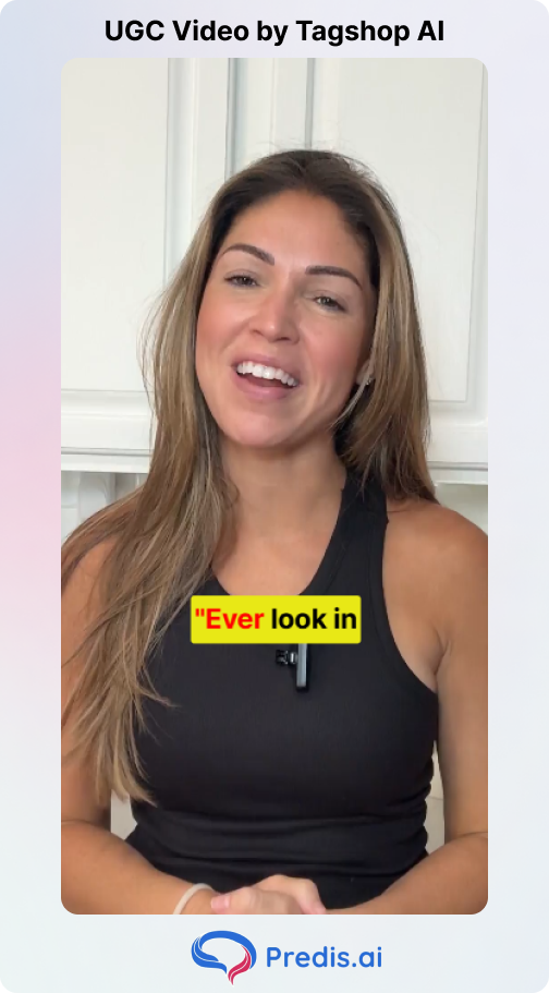Tagshop AI generated UGC video
