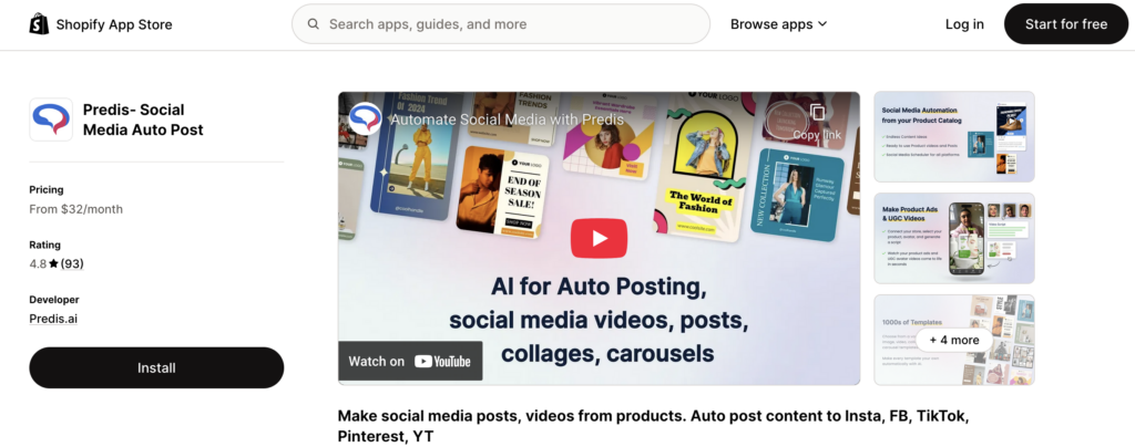 predis ai Shopify-App