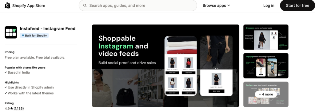 Instafeed Shopify-App