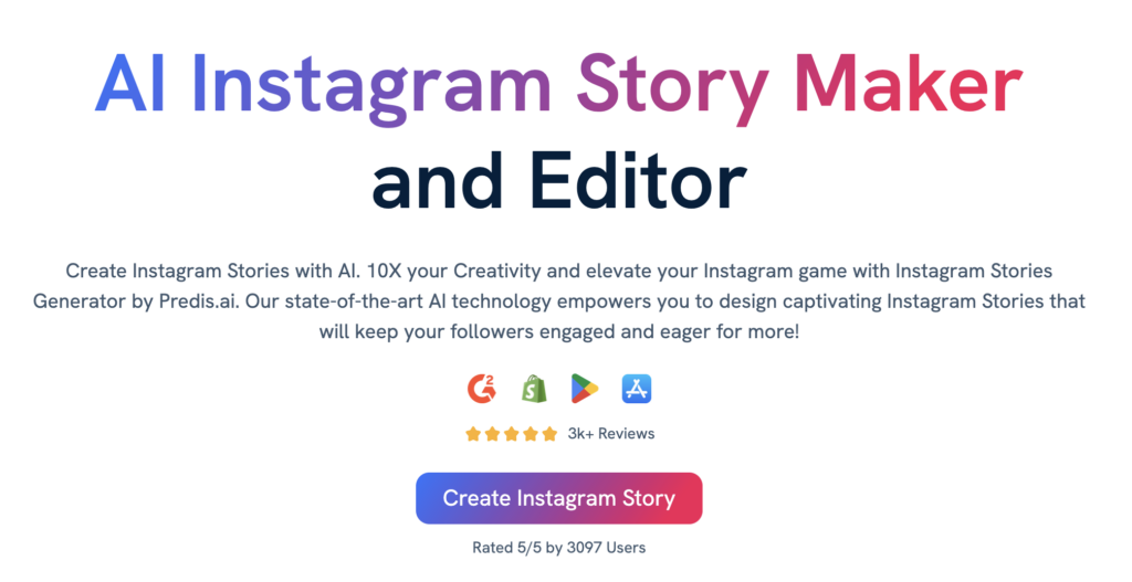 créateur d'histoires Instagram