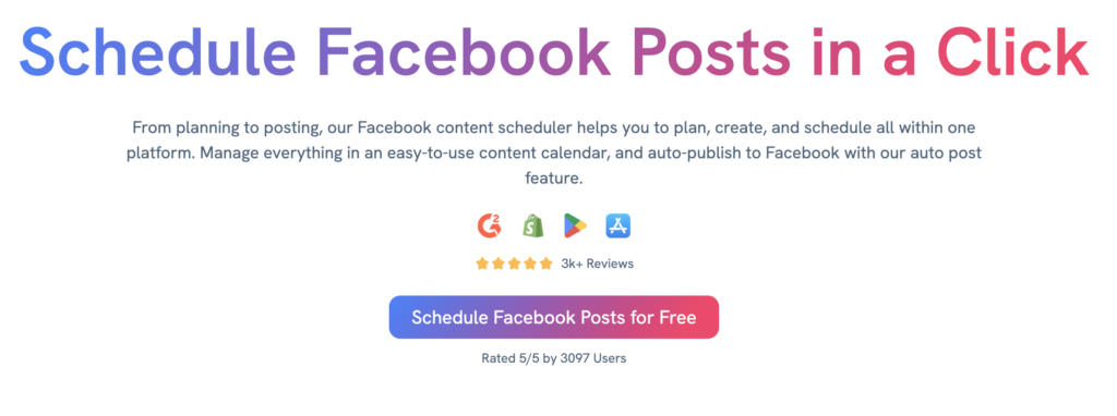 predis - i migliori Pianificatori di Contenutu di Facebook