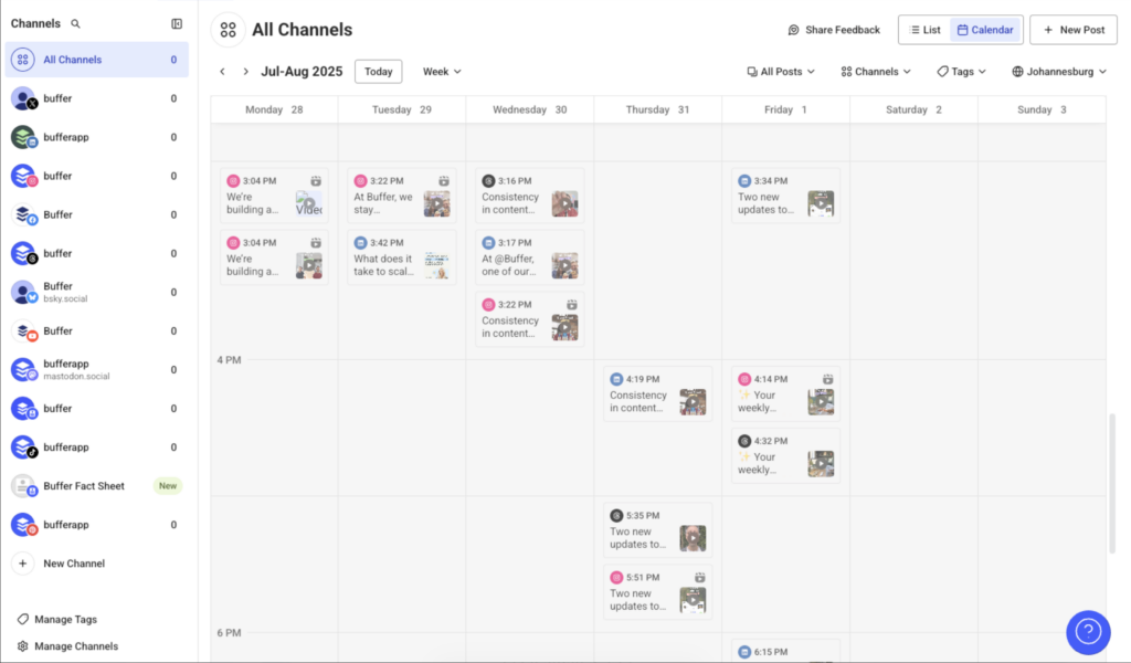 Buffer - i migliori Pianificatori di Contenutu di Facebook