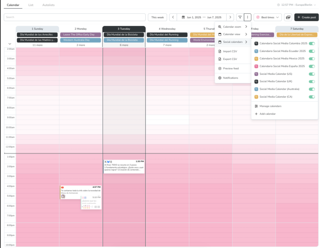 Metricool - i migliori pianificatori di cuntenutu di Facebook