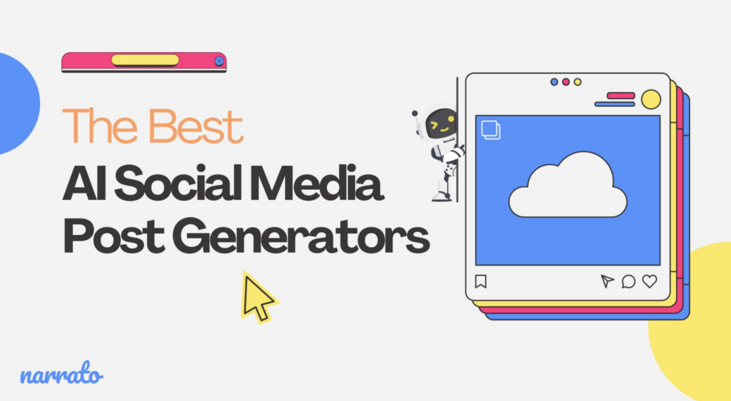 2. Generator objav v družabnih medijih Narrato AI