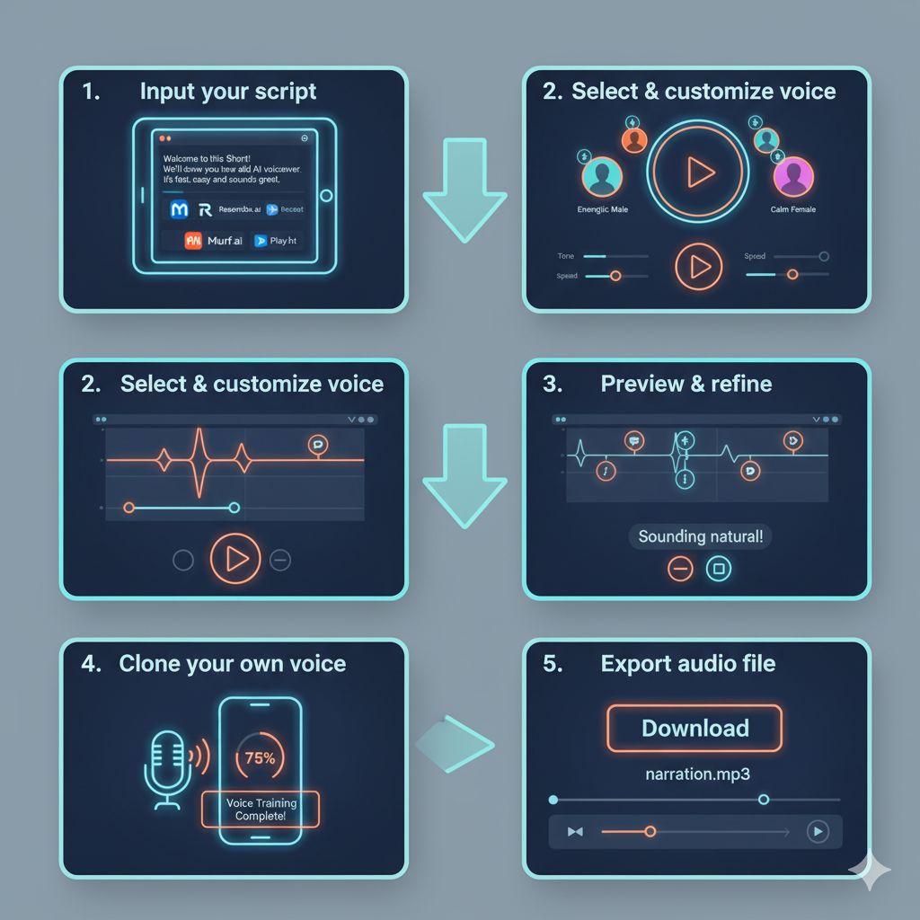 How To Add AI Narration Voiceover to YouTube Shorts?