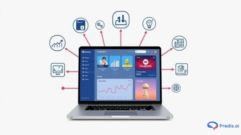 AI tool on a laptop showing dropshipping processes