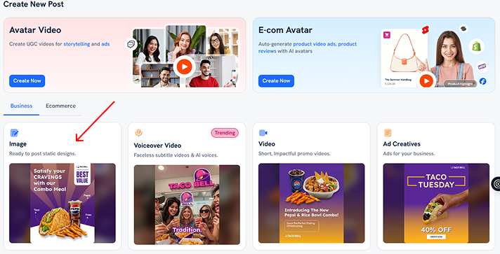 Creating a YouTube banner image with Predis AI