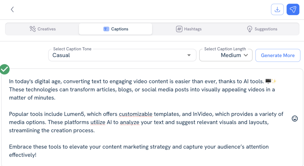 1. Predis.ai - ʻO ka mea hana hana ʻike Instagram āpau-i-hoʻokahi