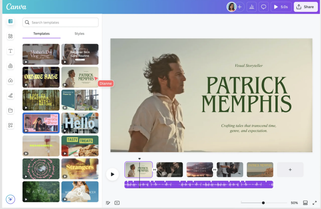 E migliori alternative à u generatore di video Kapwing - Canva
