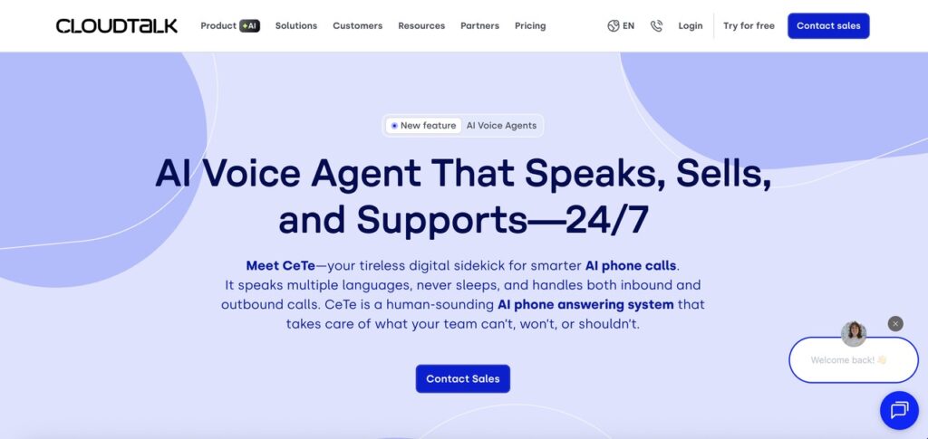 CloudTalk - One of the Best AI Tools to Build Smart Agents