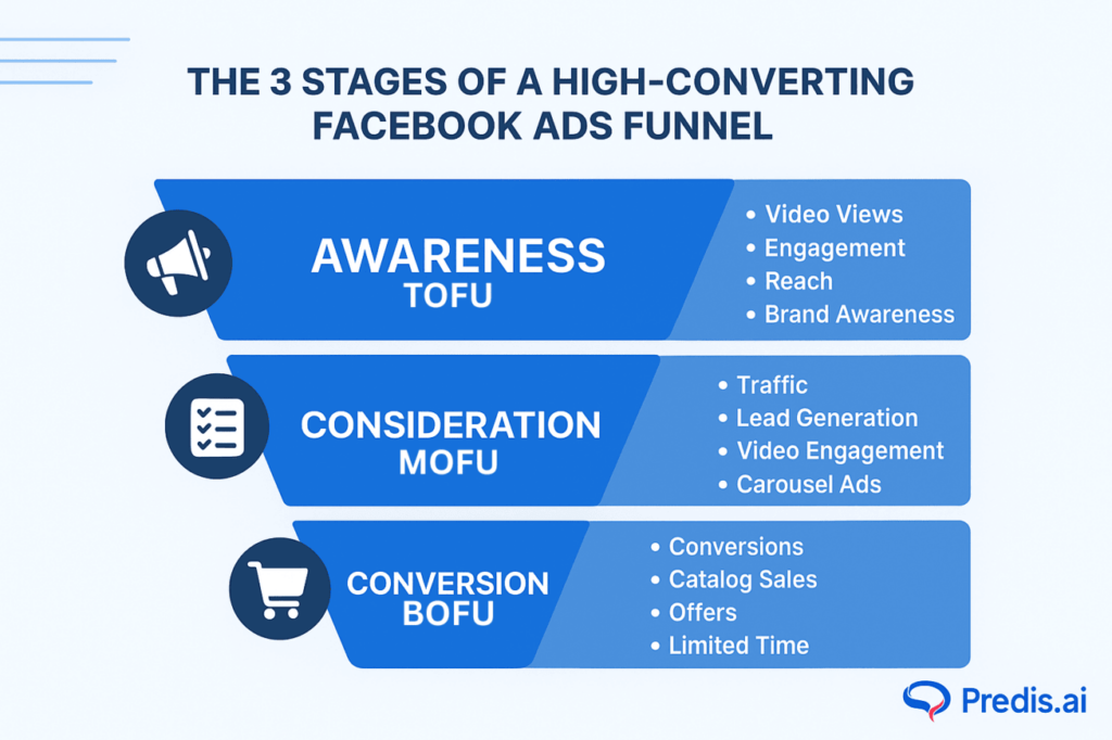 Stages of Facebook Ad Funnel