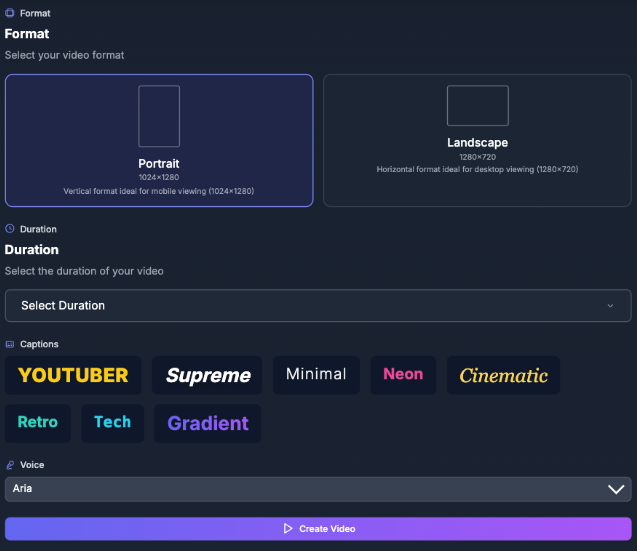 Vidfix video generator and editor