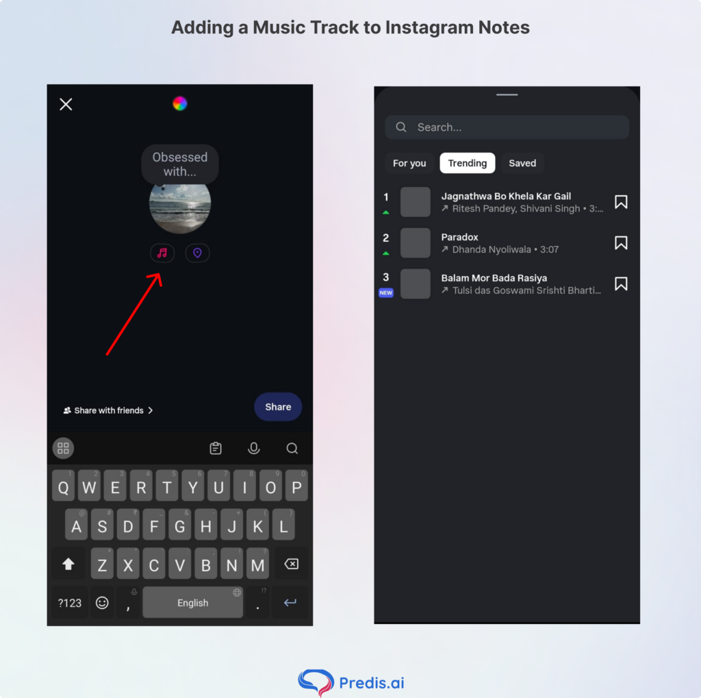 Step by step guide to add music to Instagram stories