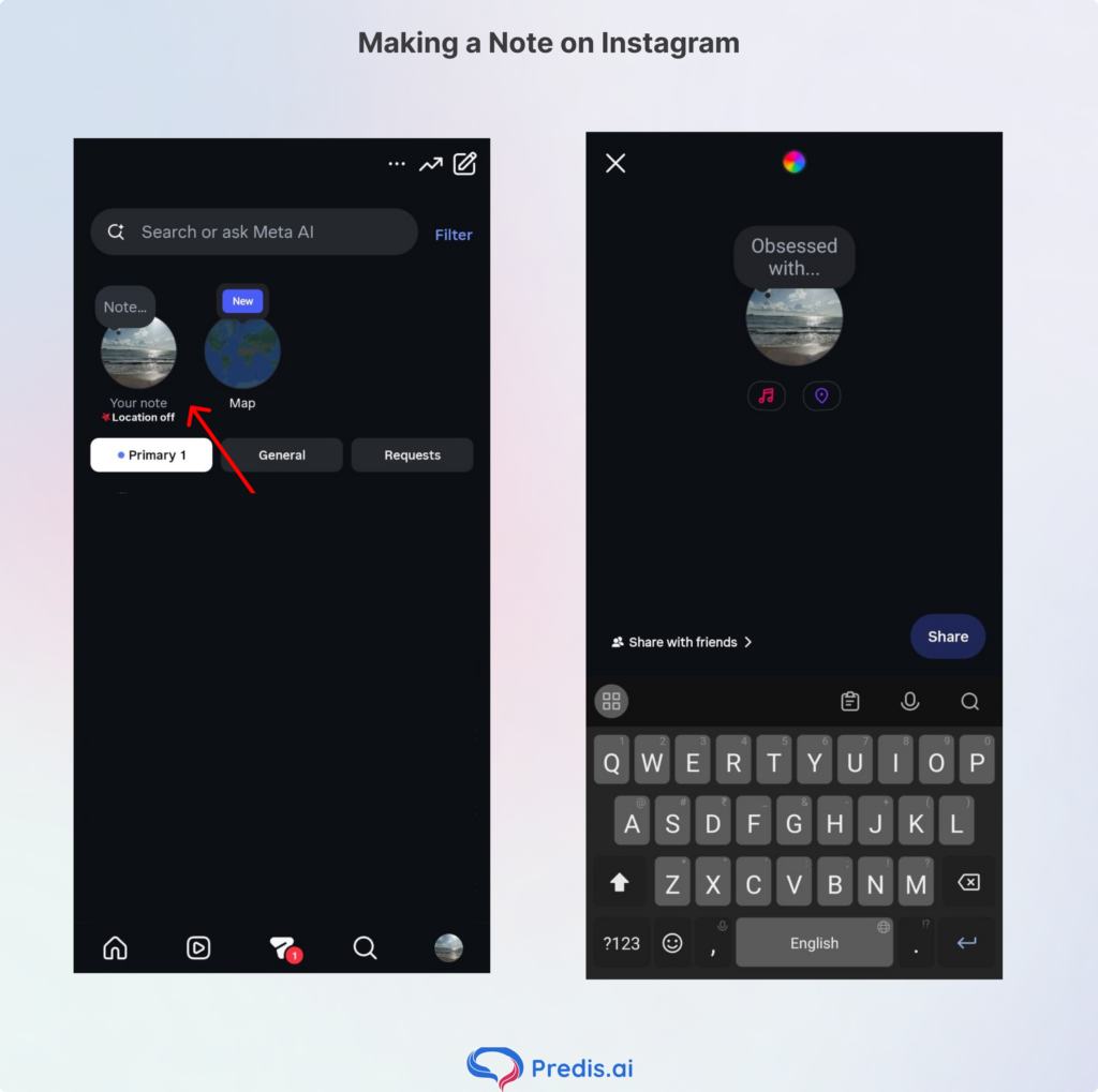 adding Instagram notes