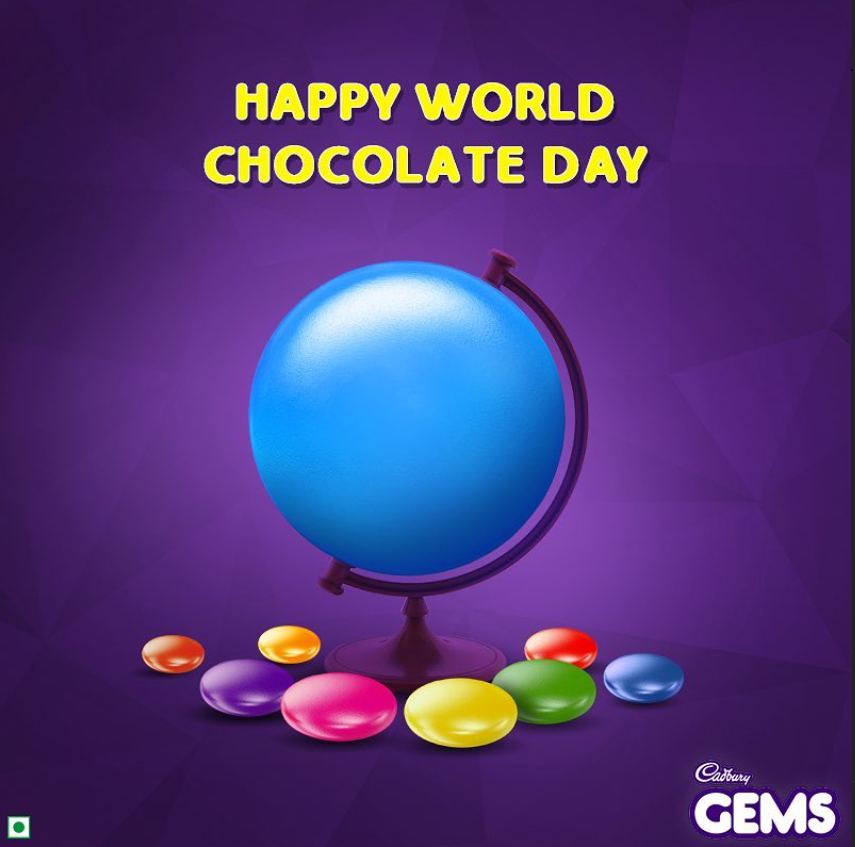 Happy world chocolate day post by cadbury