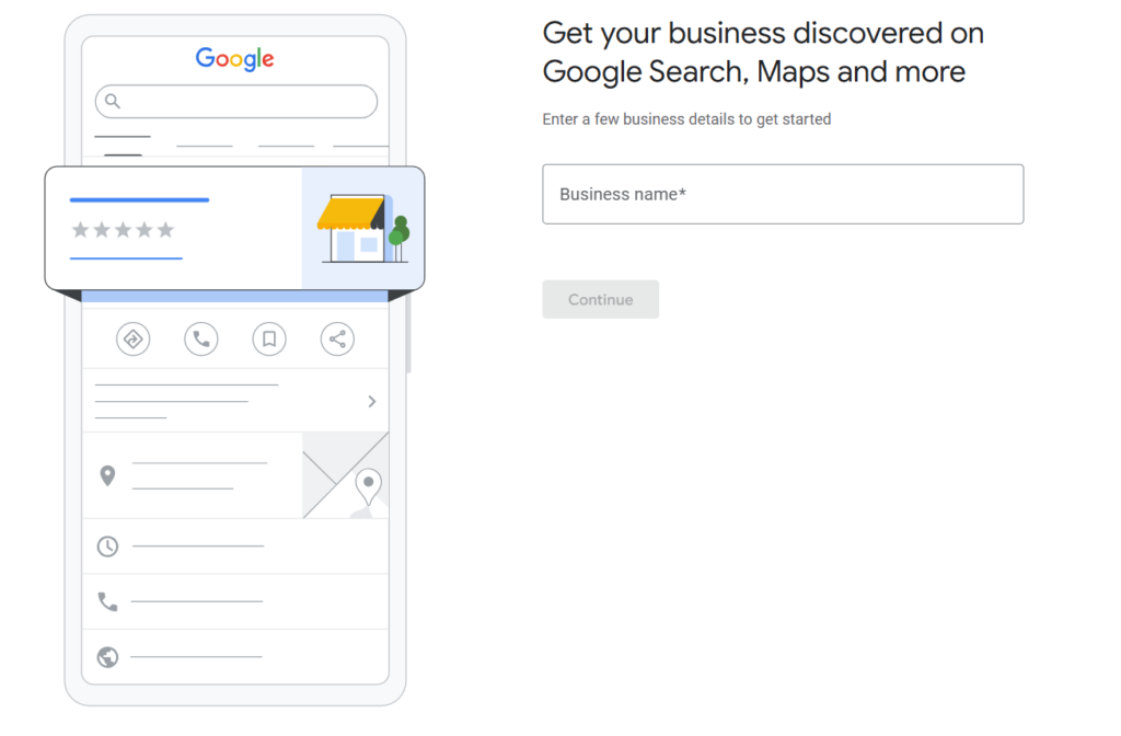 Setting up a Google Business profile