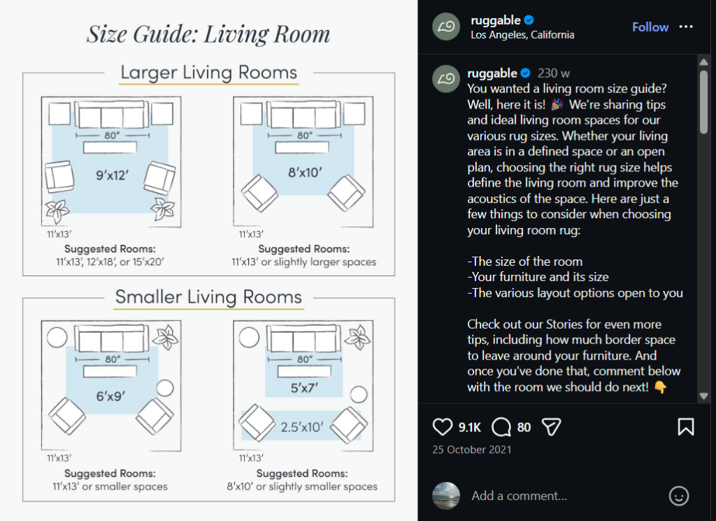 Rug Sizes Visualized