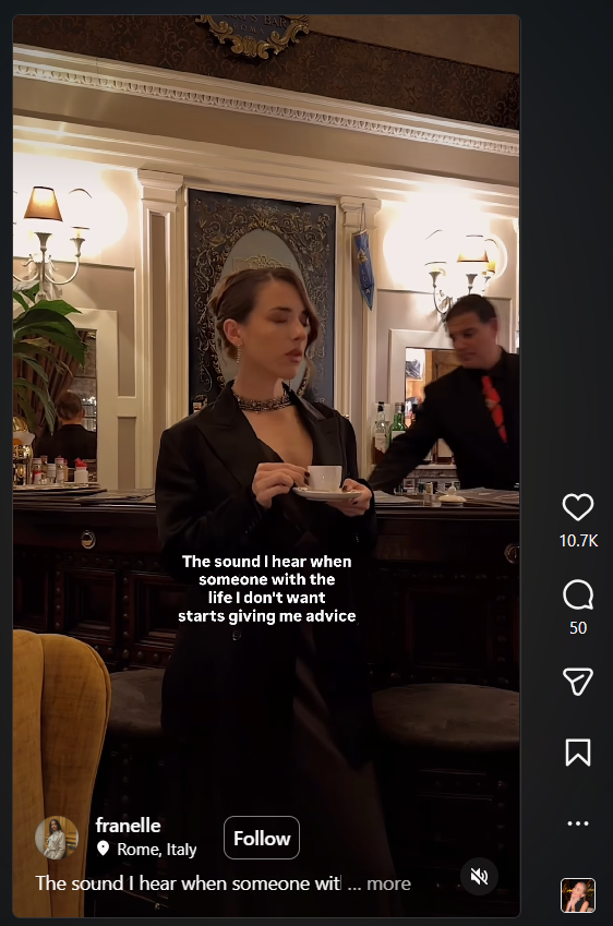 The Sound I hear when trend on Instagram