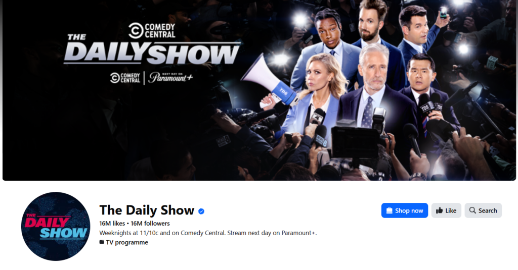 The daily show facebook cover image
