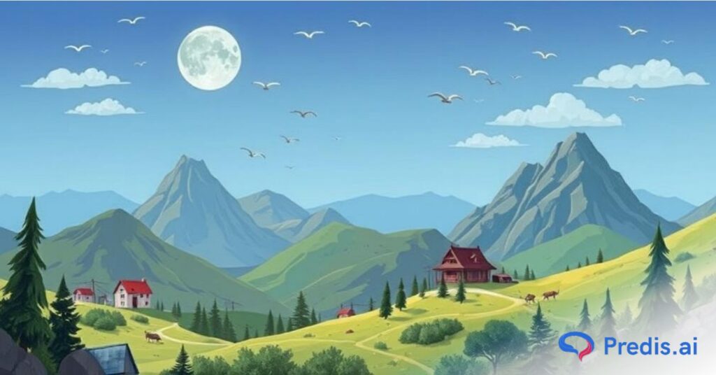 Illustrated background design sample