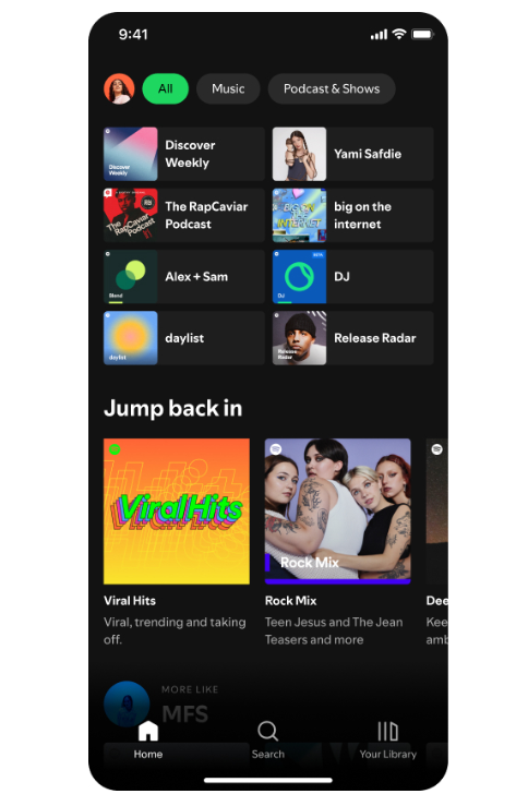 Spotify's new typeface sample