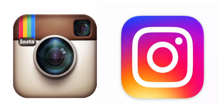 Instagram old vs new logo