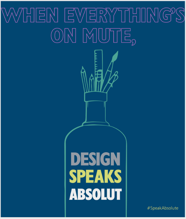 Absolut vodka poster design