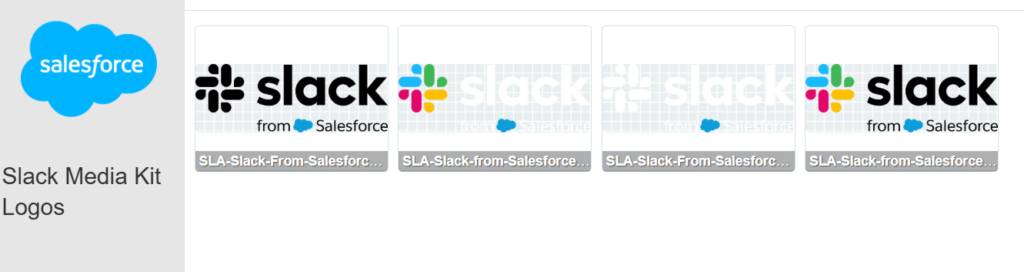 Slack product logo variations
