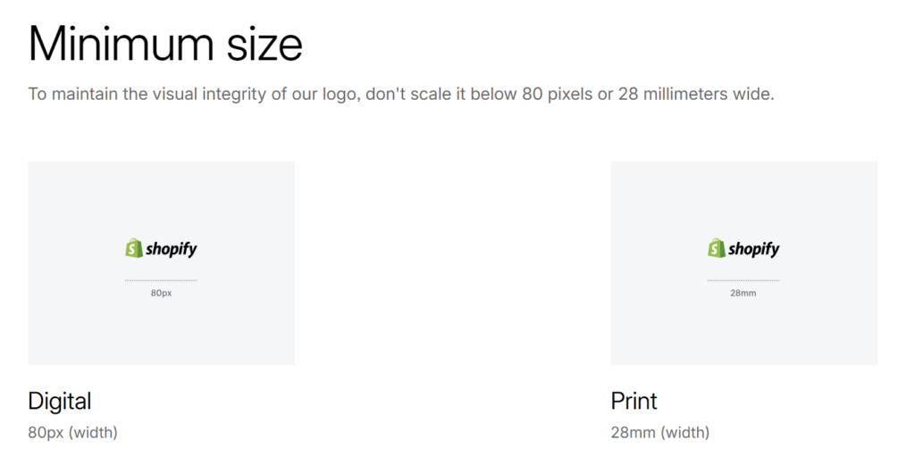 Minimum size requirements of shopify logo
