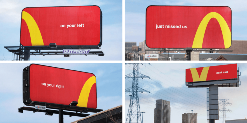 McDonald’s "The Golden M Arches" (Directional) print ad