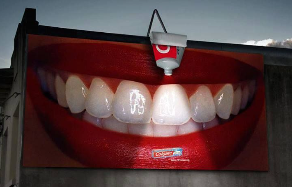 Colgate "Flashlight" print ad