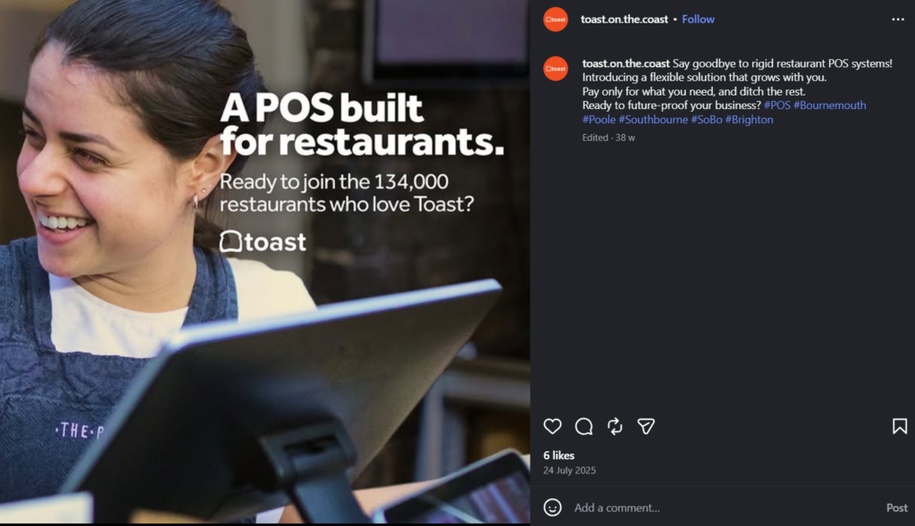 Toast POS solution for restaurants