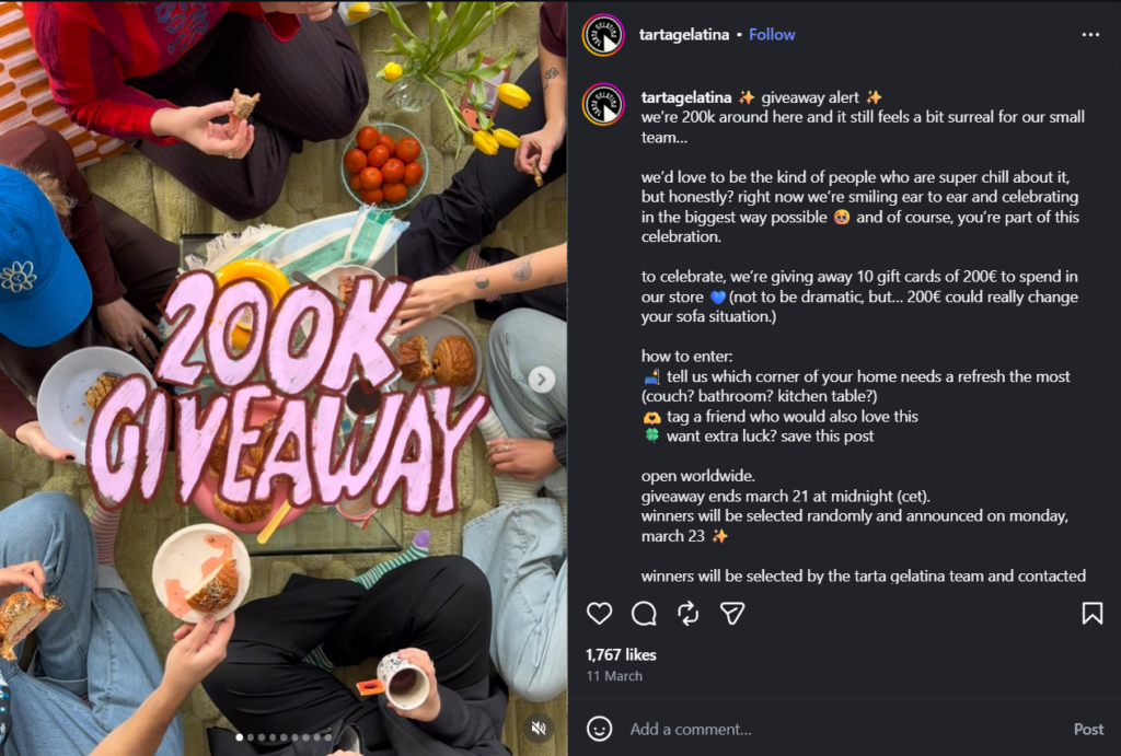 giveaway on the occassion of reaching 200K followers