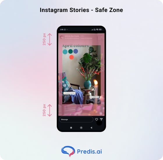 Instagram stories safe zone