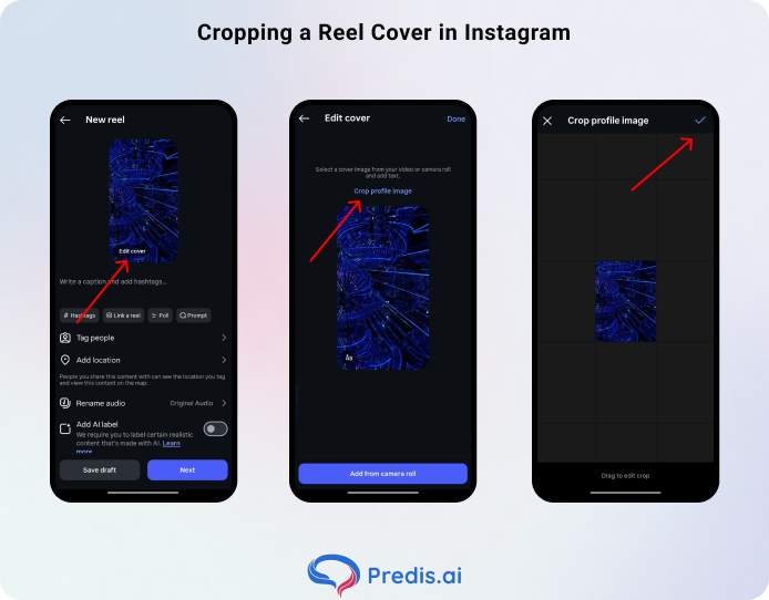 cropping a reel imagem de capa
