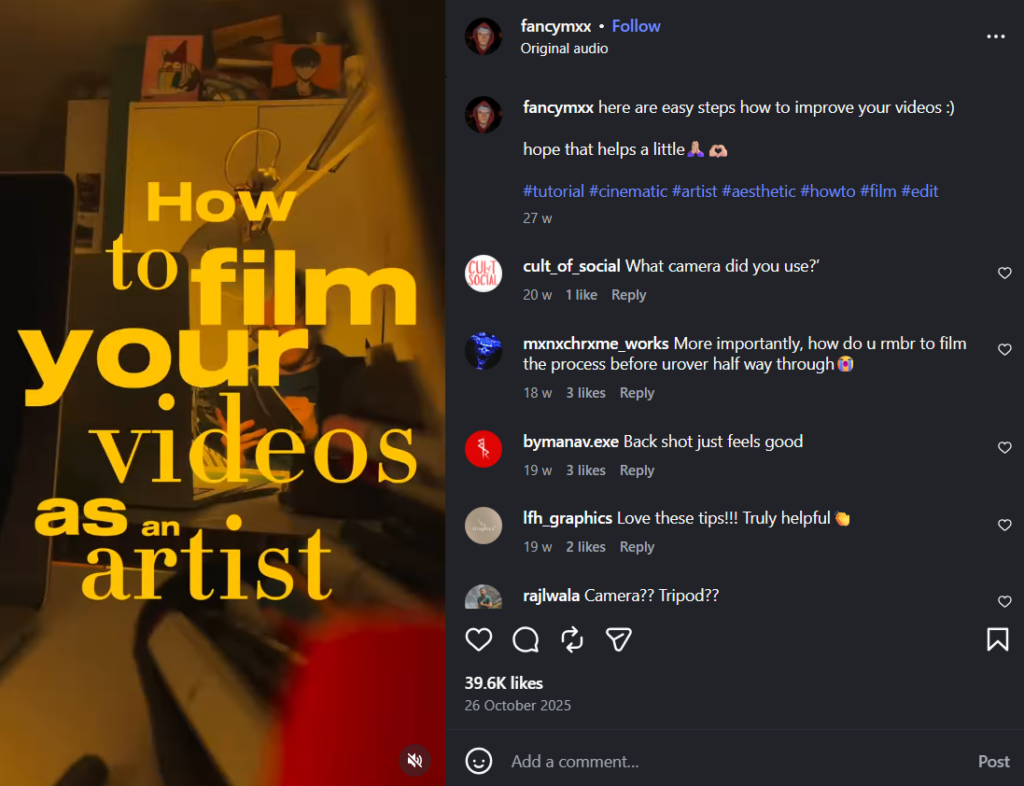 How to guide kind of reels