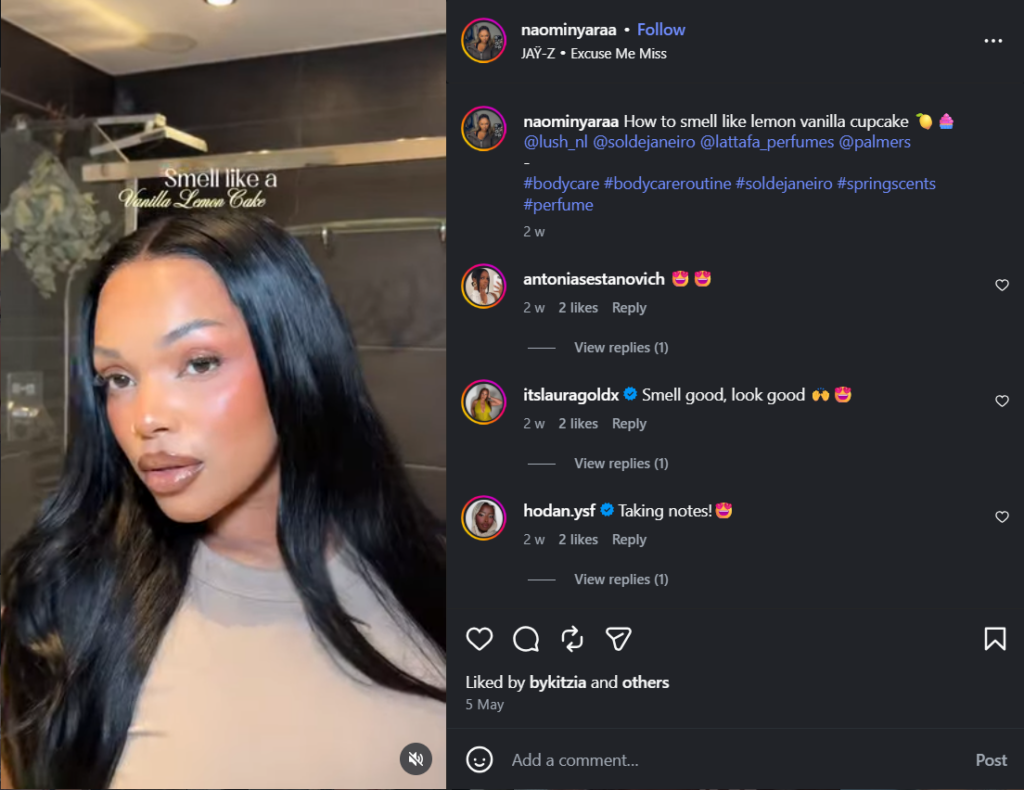 Beauty influencer