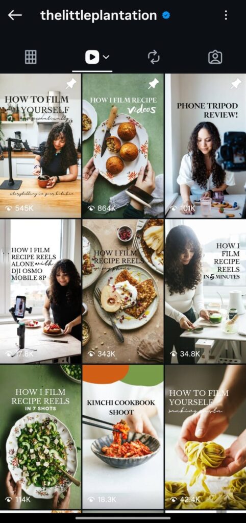 Instagram reel cover image samples