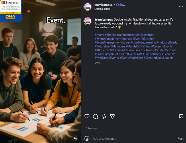 AI powered content generation for Team.I by Predis AI